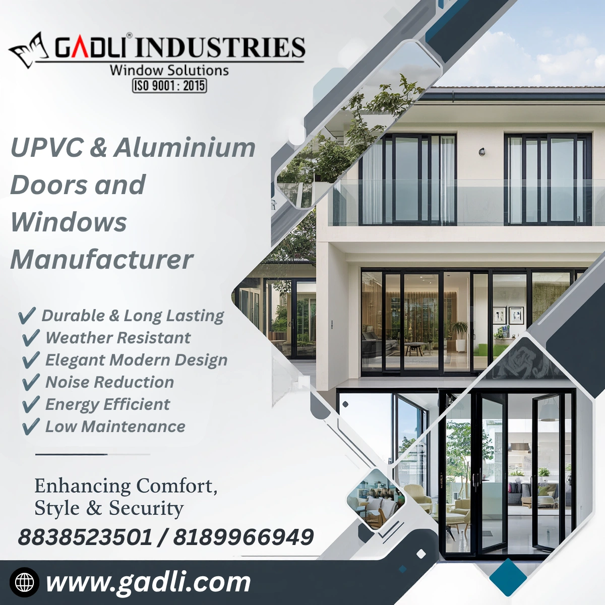 UPVC & Aluminium Window and Door Manufacturer – Gadli Industries